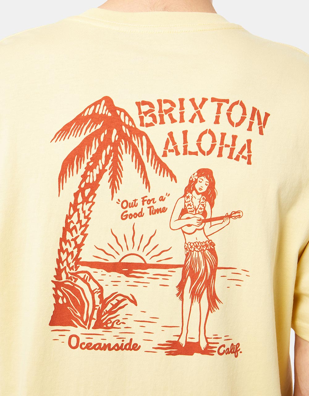 Brixton Good Time T-Shirt - Straw
