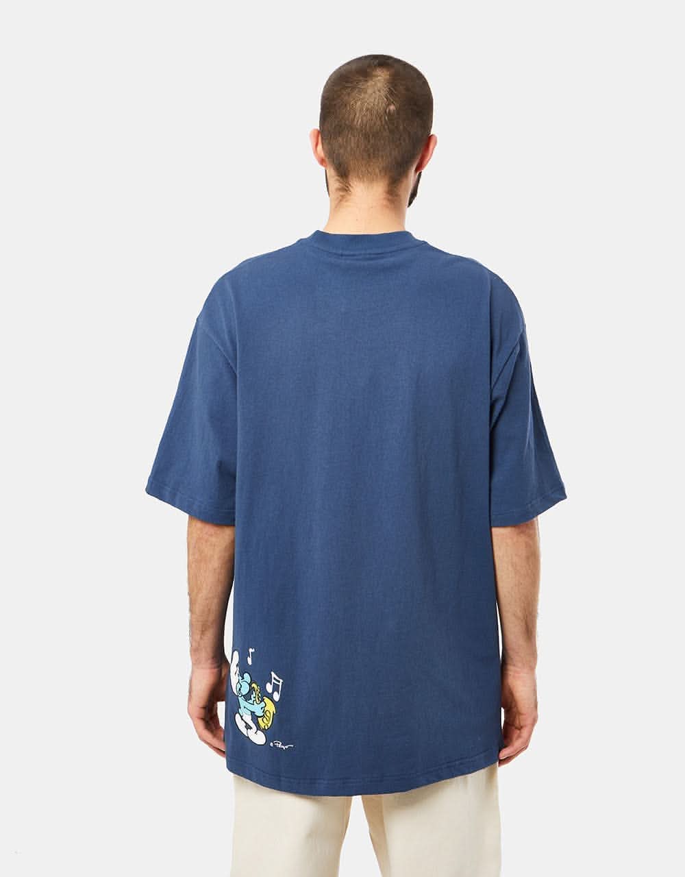 Butter Goods x The Smurfs Harmony T-Shirt - Denim