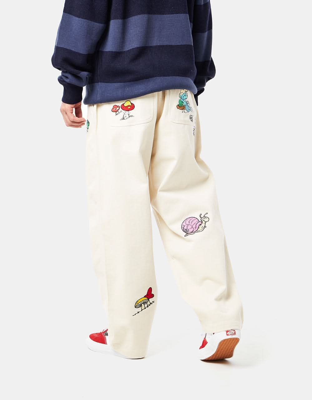 Butter Goods x The Smurfs Forage Wide Leg Pants Natural