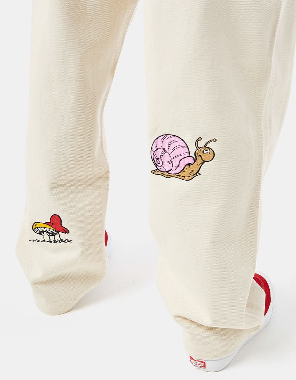 Butter Goods x The Smurfs Forage Wide Leg Pants Natural