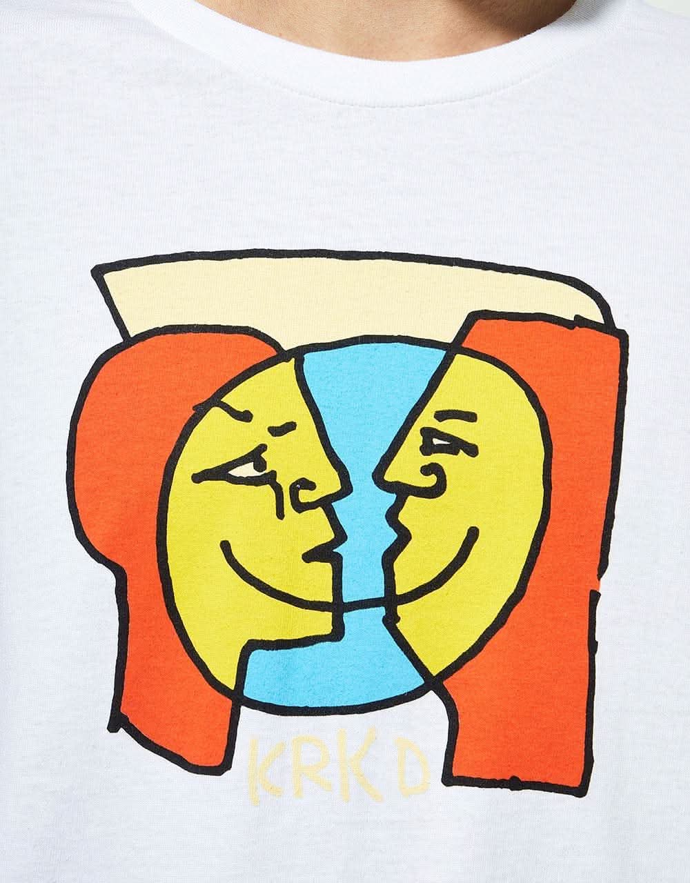 Krooked Moonsmile T-Shirt - White/Multi