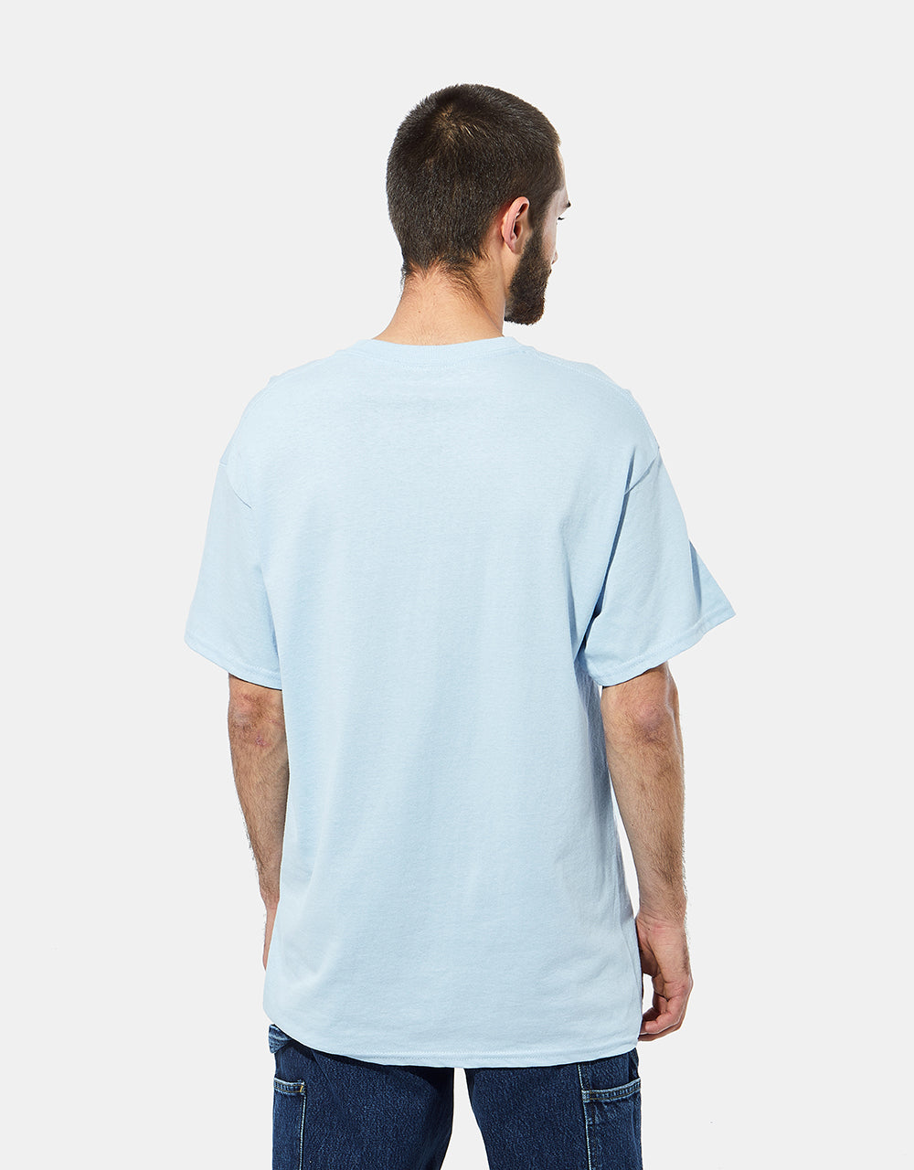 Krooked Sweatpants T-Shirt - Light Blue/Multi