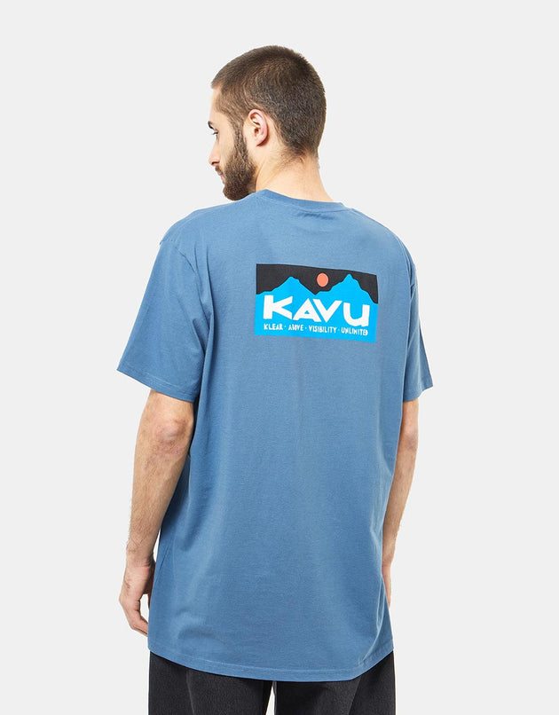 Kavu Klear Above Etch Art T-Shirt - Vintage Blue