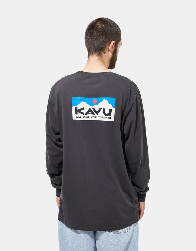 Kavu L/S Etch Art T-Shirt - Black Liquorice