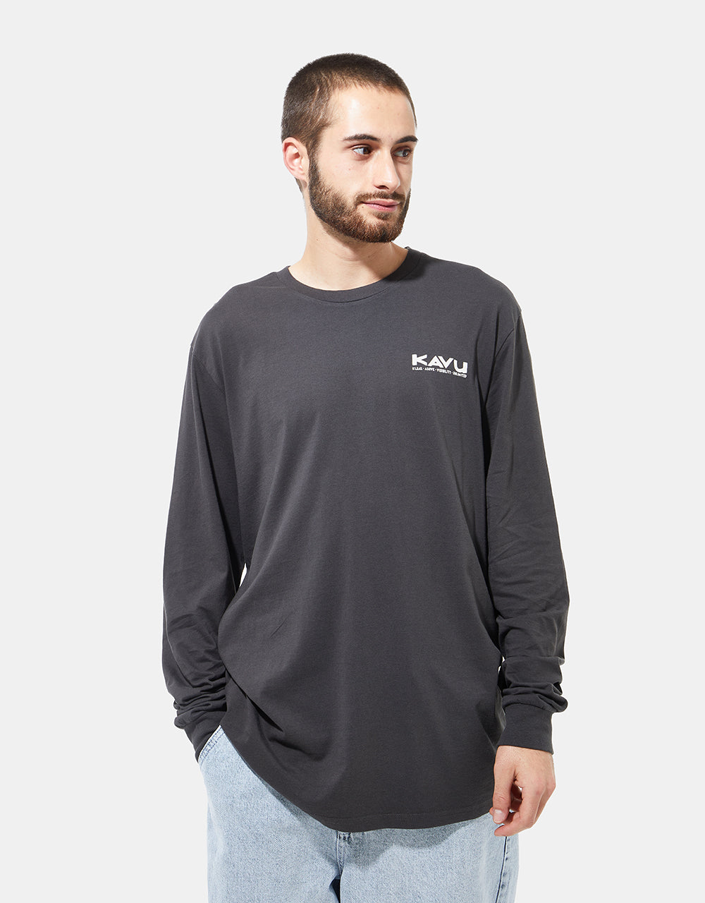 Kavu L/S Etch Art T-Shirt - Black Liquorice