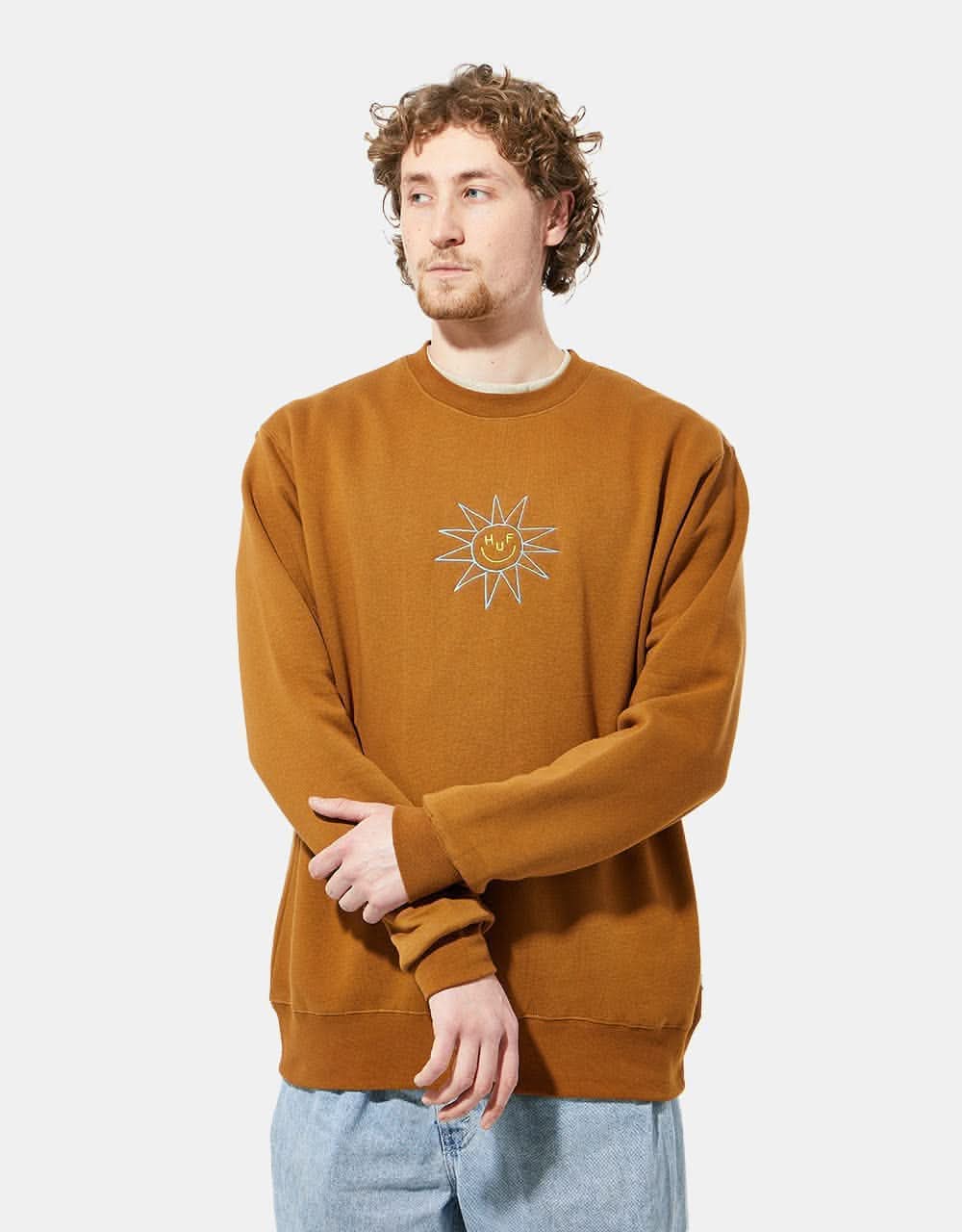 HUF Sun Guy Crewneck - Rubber