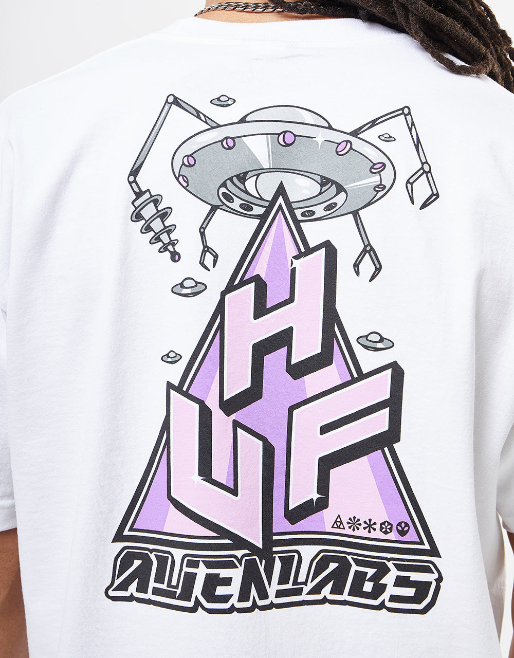 HUF x Alien Labs Triple Triangle T-Shirt - White