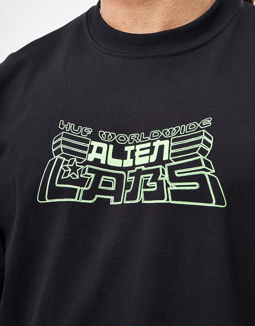HUF x Alien Labs H-Type 420 T-Shirt - Black