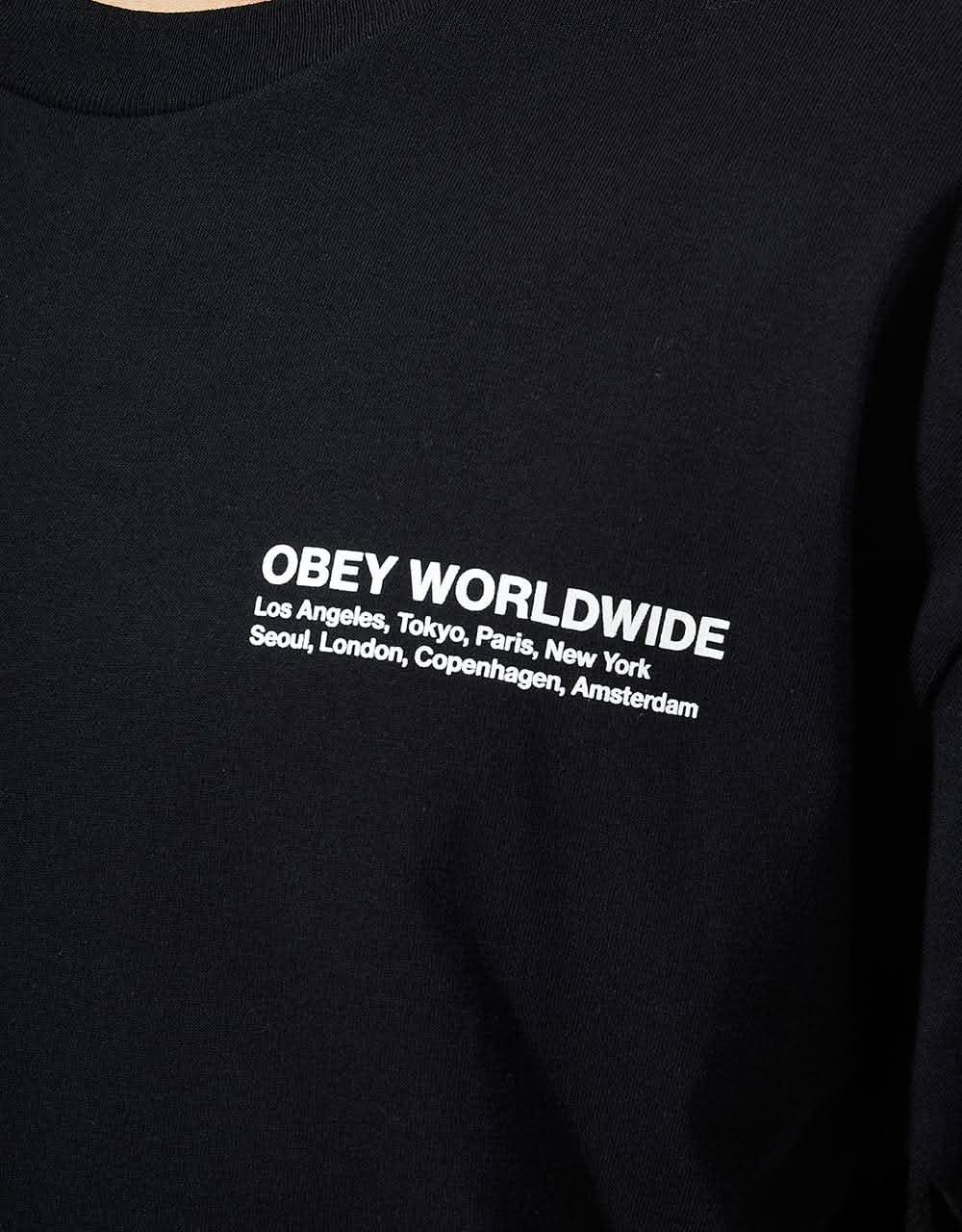 Obey Half Face Icon Classic T-Shirt - Black