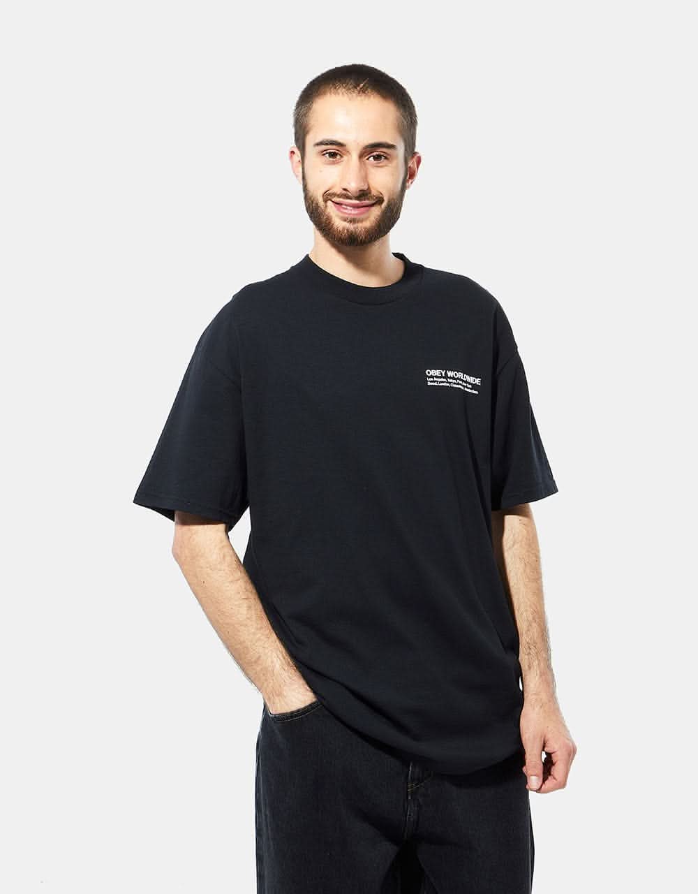 Obey Half Face Icon Classic T-Shirt - Black