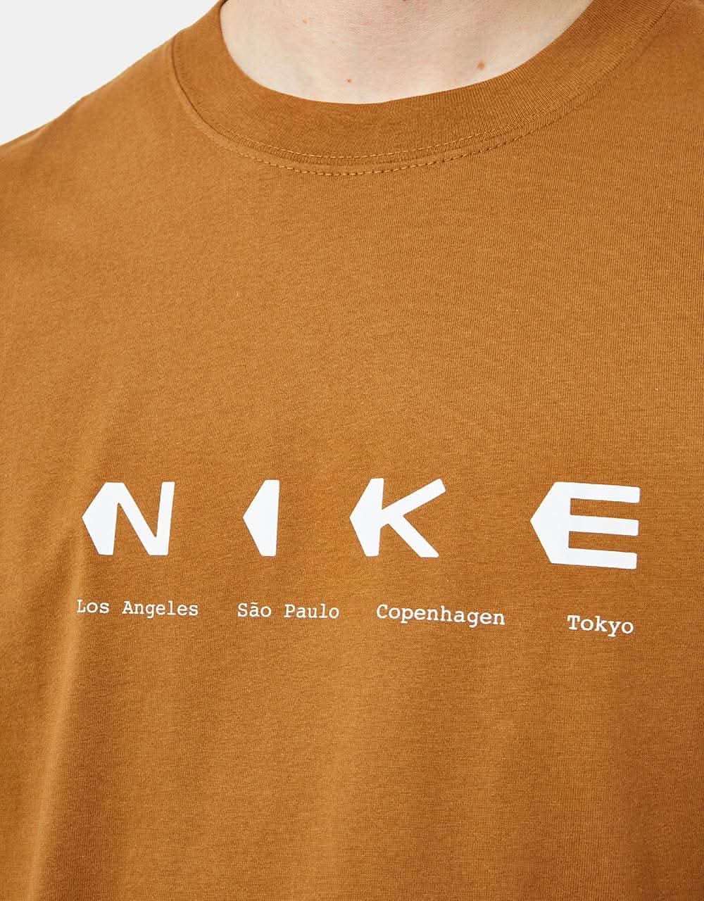 Nike SB City Info T-Shirt - Ale Brown
