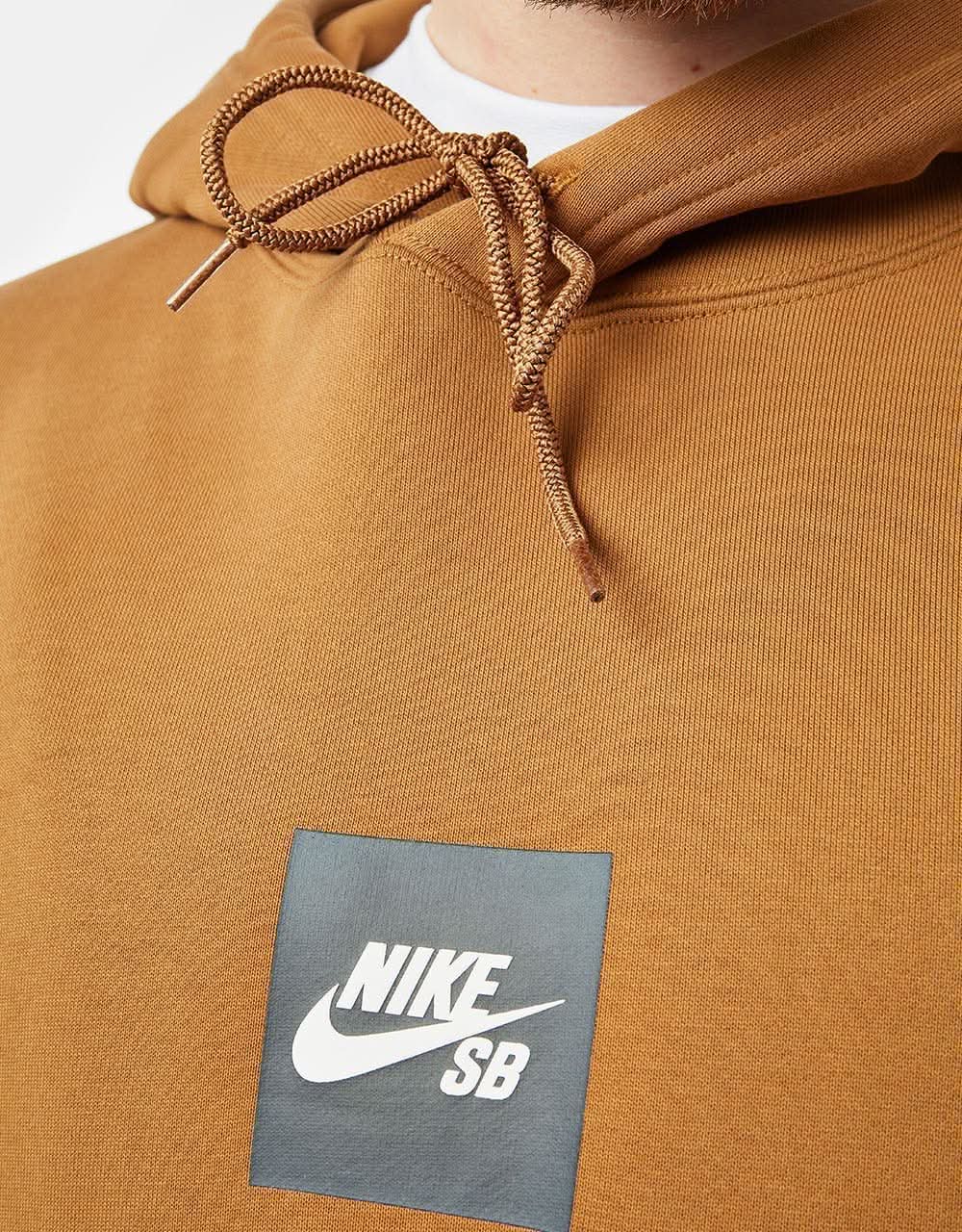 Nike SB Box Logo Pullover Hoodie Ale Brown
