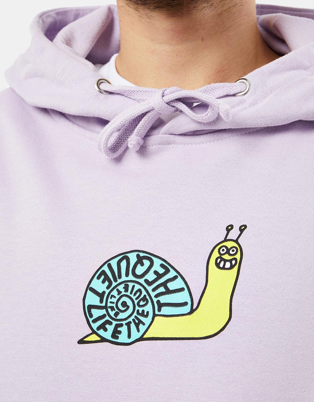 The Quiet Life Snail Pullover Hoodie - Lilac