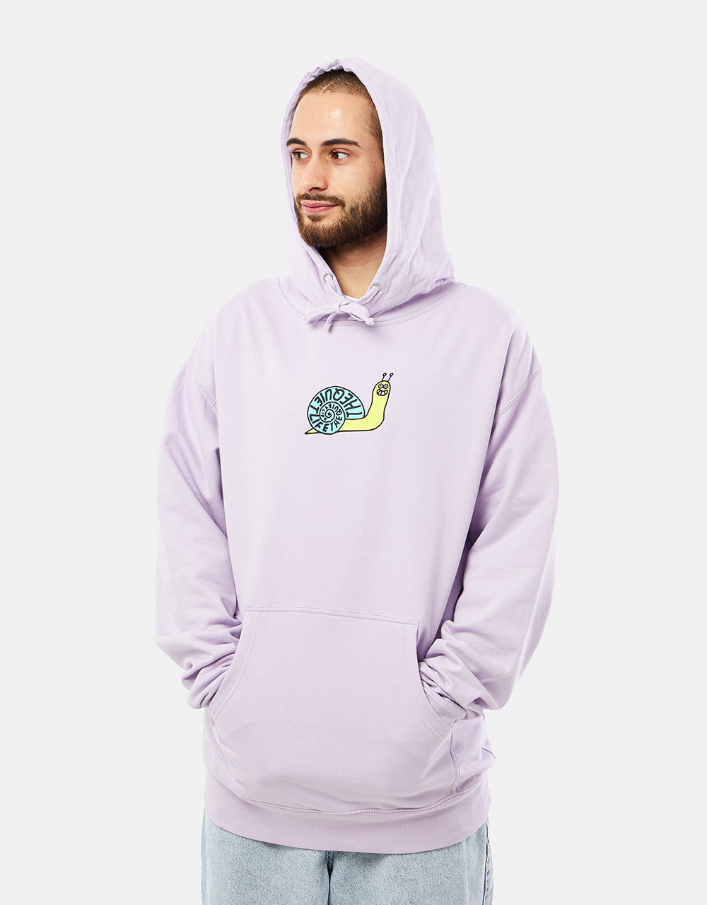 The Quiet Life Snail Pullover Hoodie - Lilac