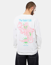 The Quiet Life Electric Monkey L/S T-Shirt - White