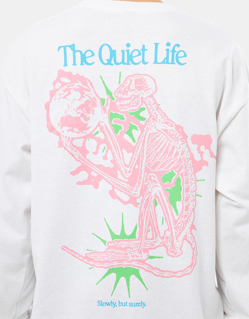 The Quiet Life Electric Monkey L/S T-Shirt - White