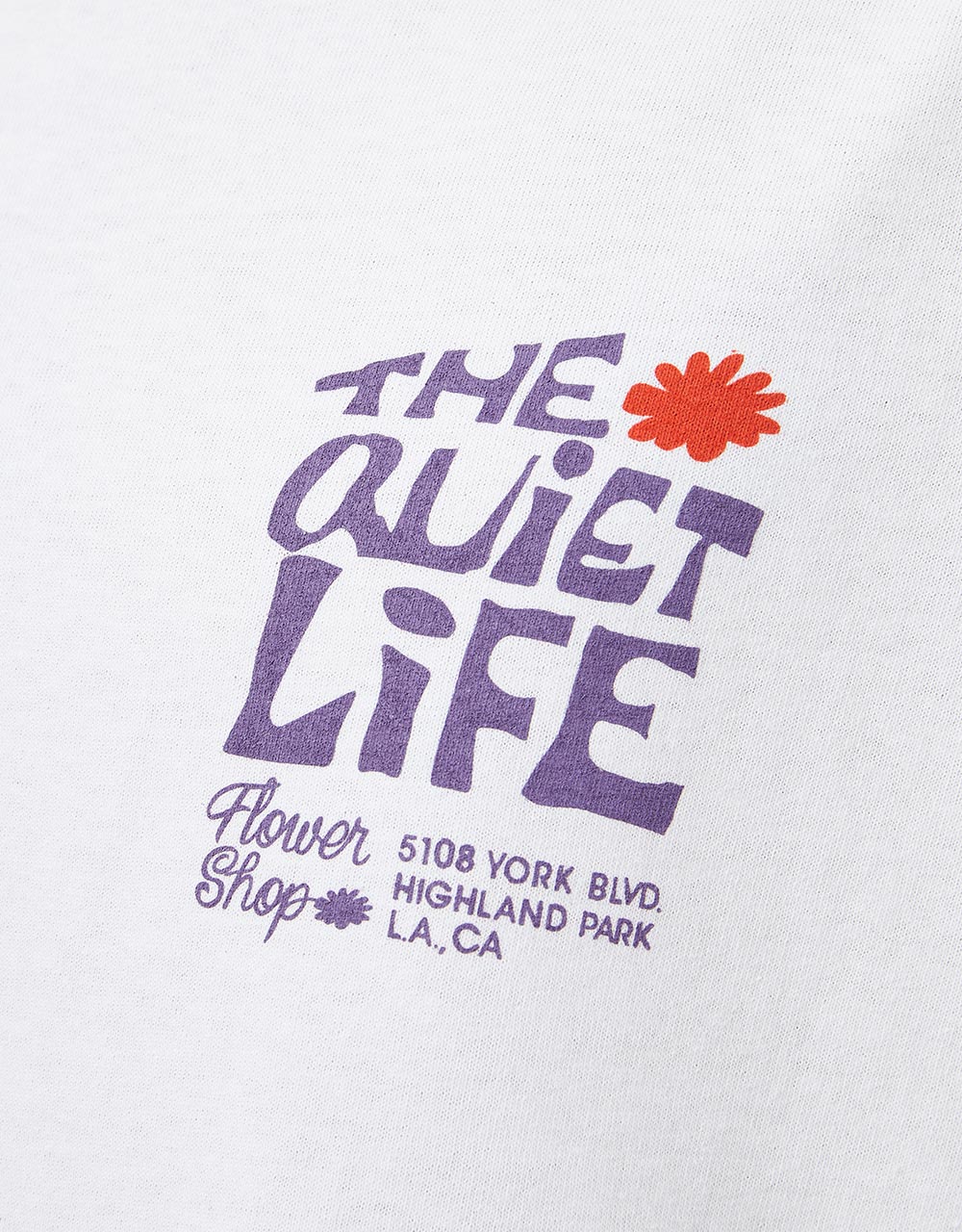 The Quiet Life Flower Shop T-Shirt - White
