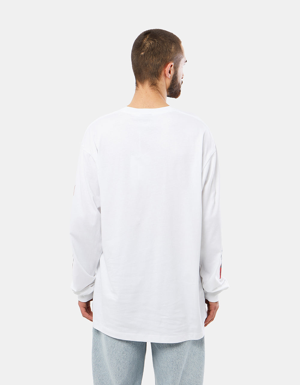 Tired Nothingth L/S Organic T-Shirt - White