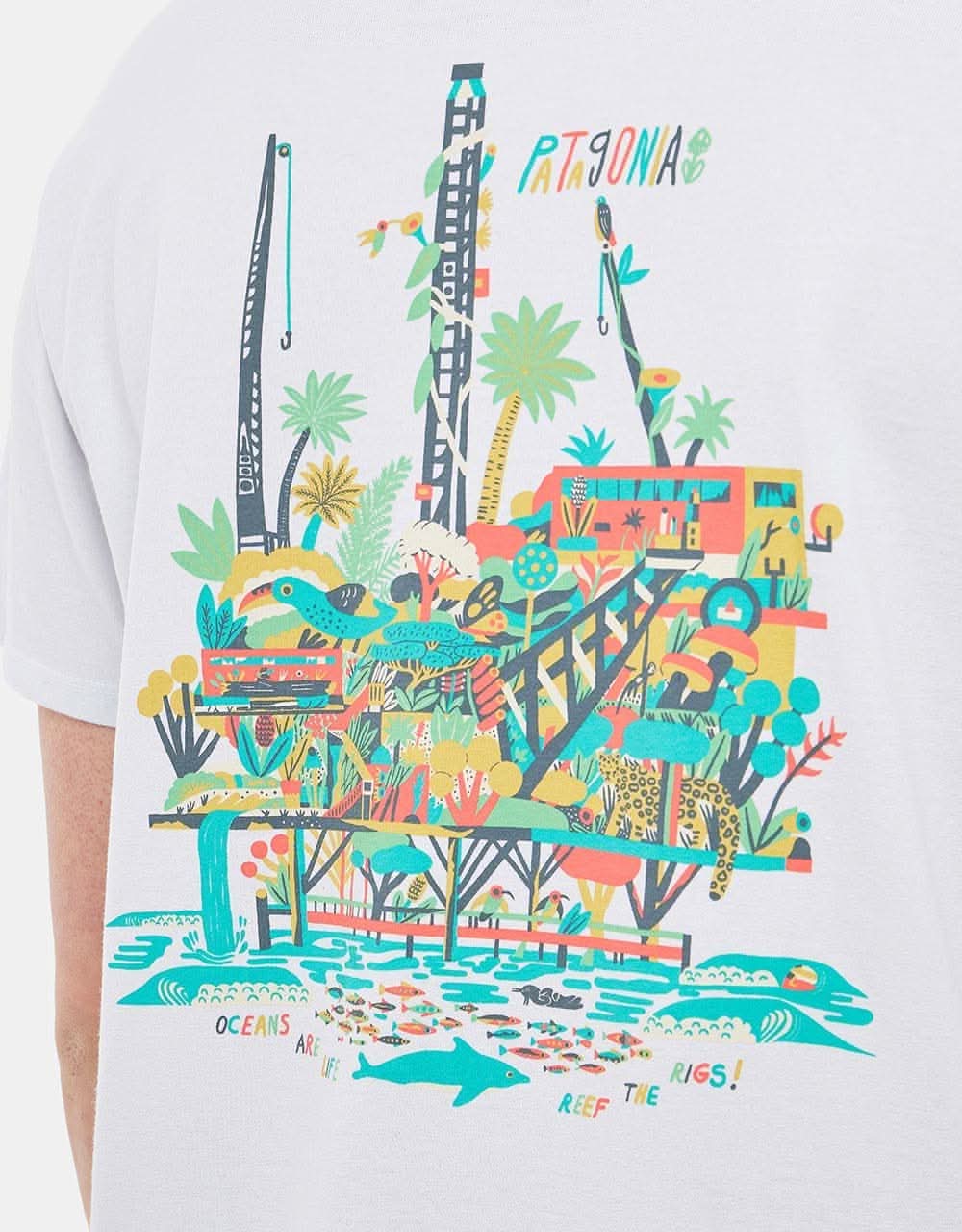 Patagonia Reef The Rigs Responsibili-Tee - White