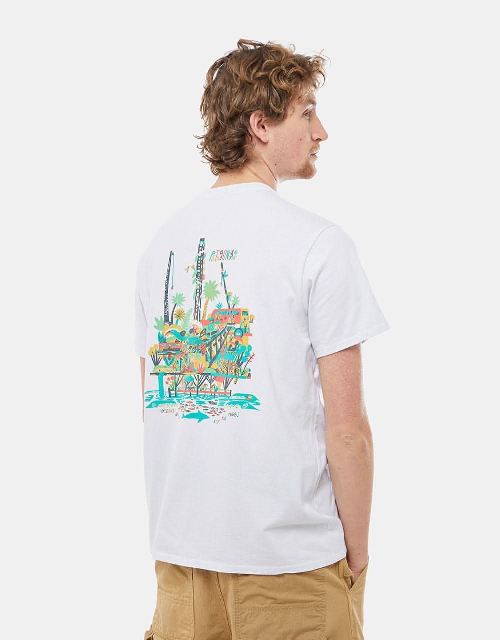 Patagonia Reef The Rigs Responsibili-Tee - White