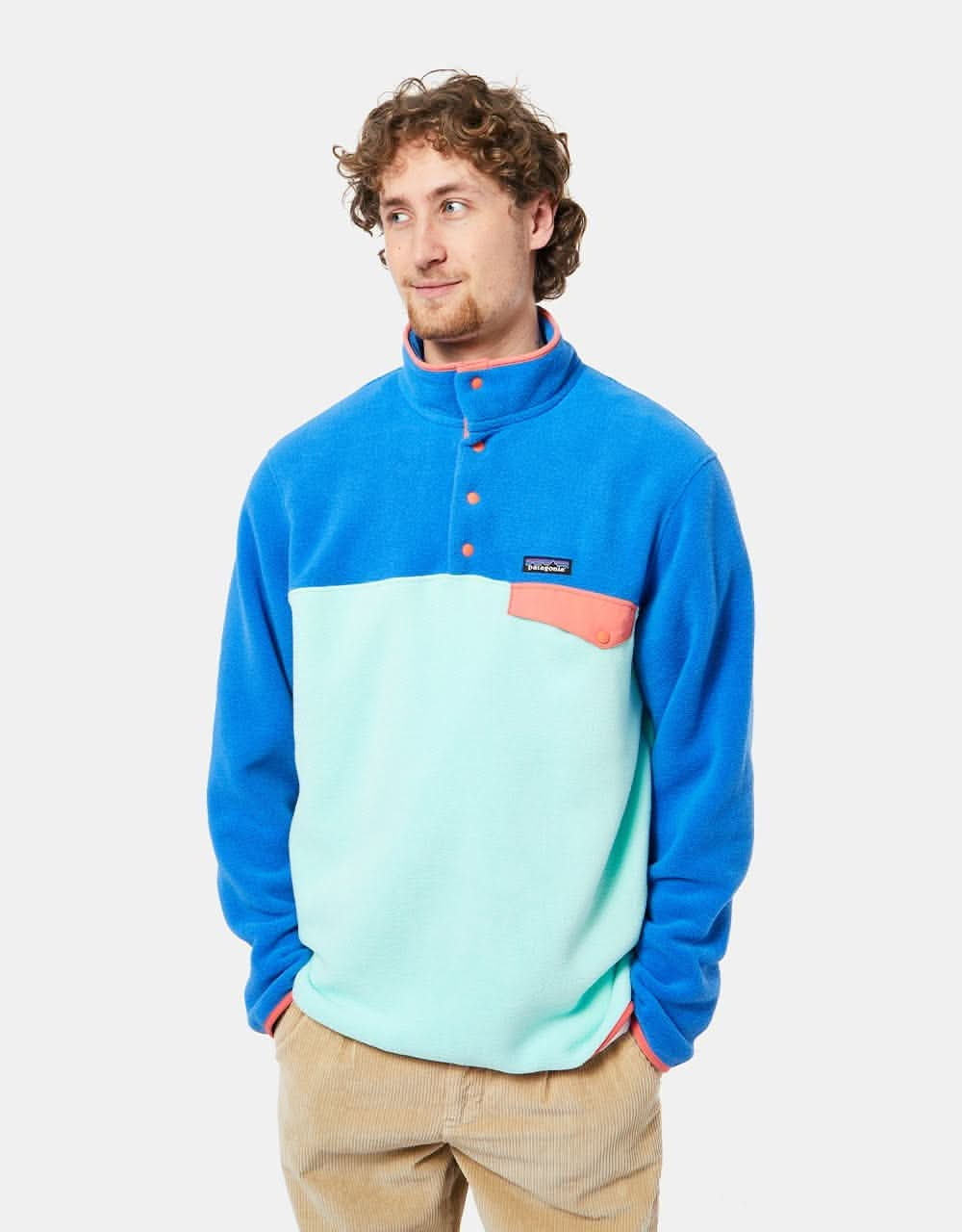 Patagonia Lightweight Synch Snap-T Pullover Fleece - Early Teal