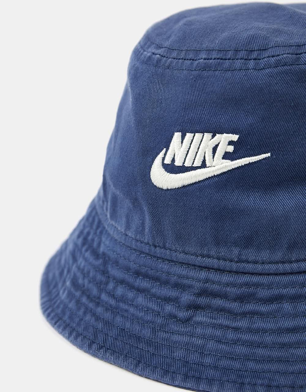 Nike Sportswear Bucket Hat Midnight Navy Light Silver Route One