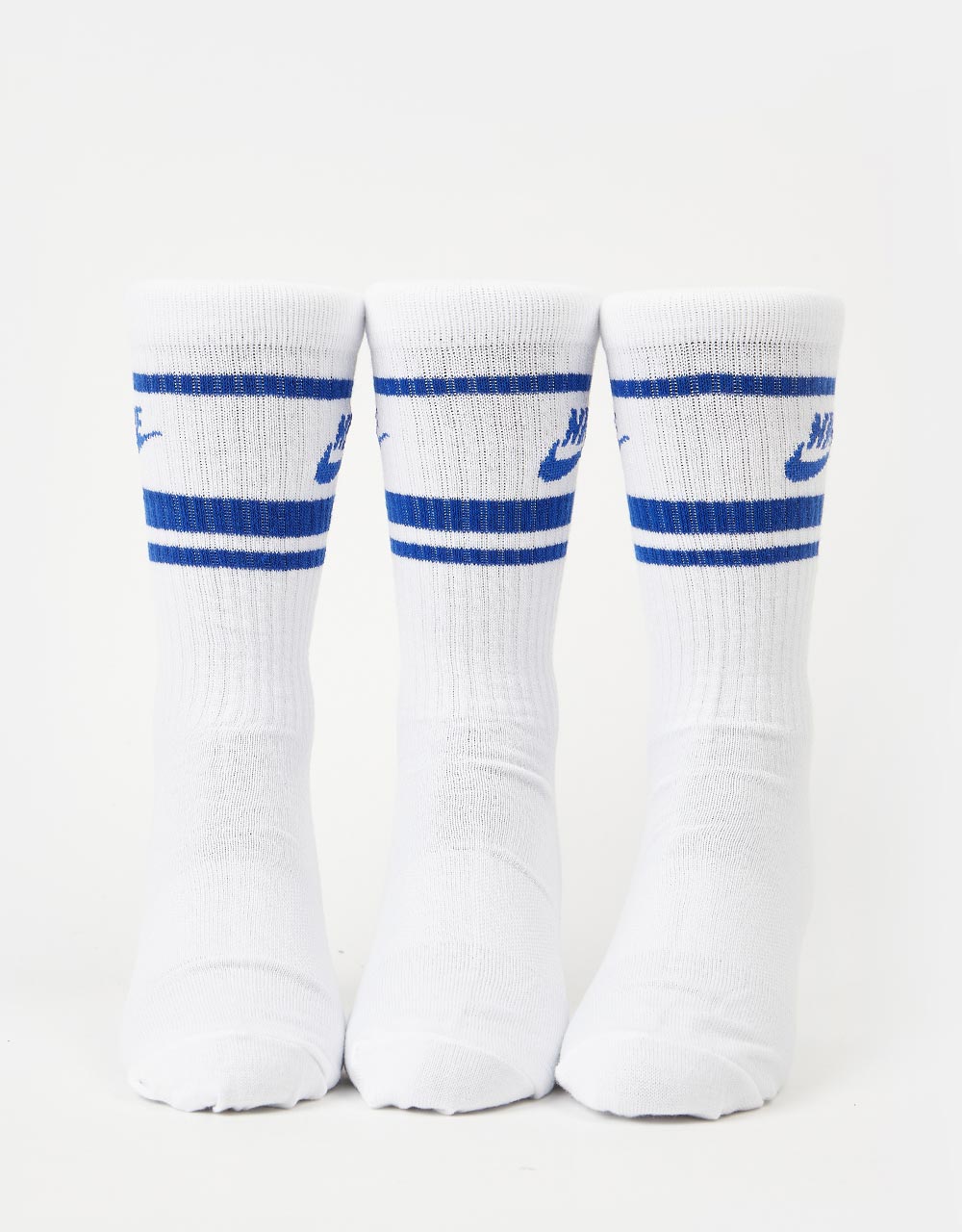 Nike Sportswear Everyday Essential 3 Pack Socks - White/Game Royal/Game Royal