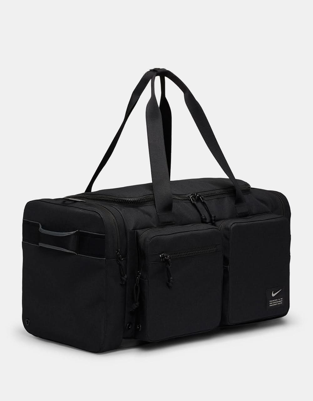 Nike Utility Power Duffel Bag Black/Black/Enigma Stone