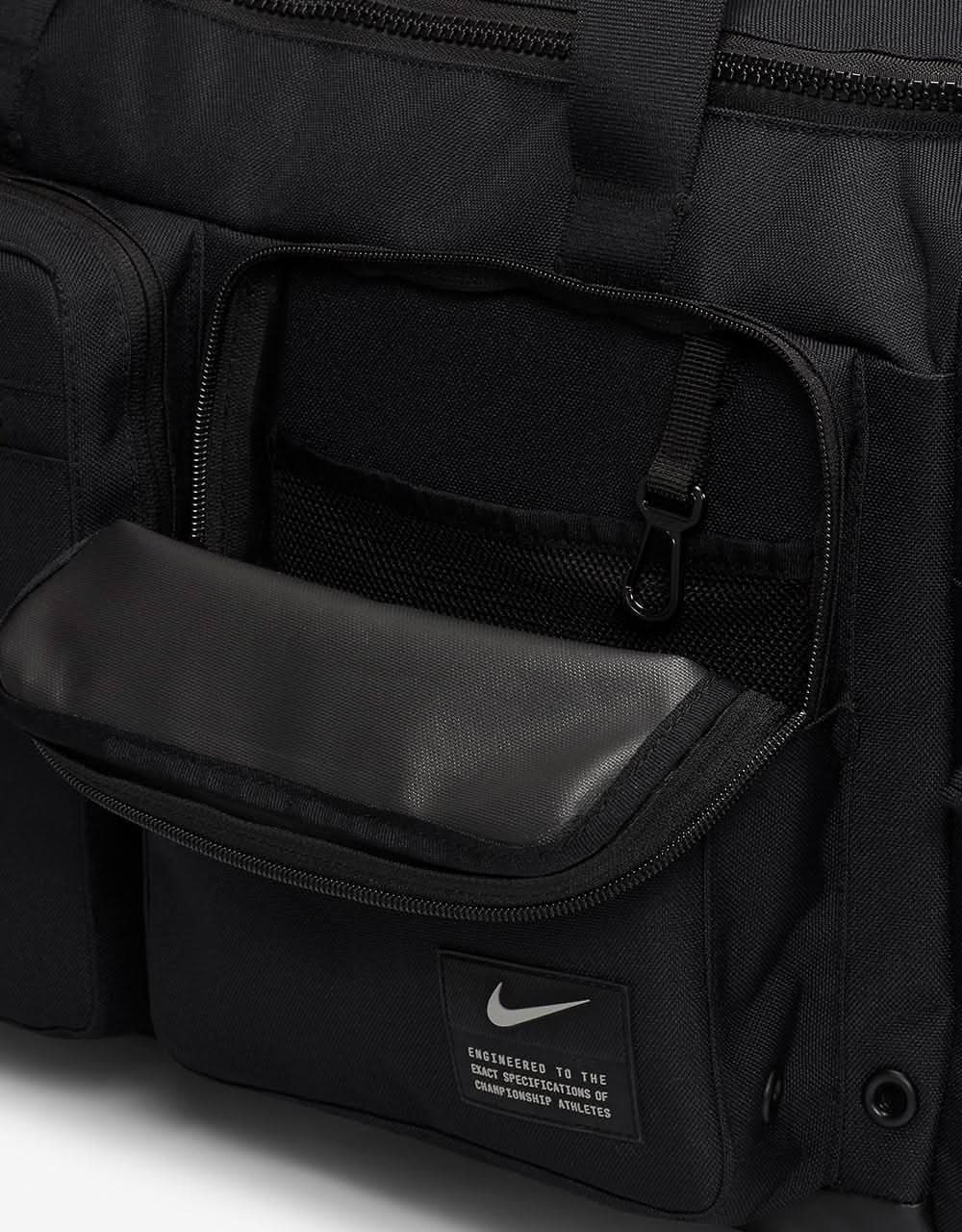 Nike Utility Power Duffel Bag Black/Black/Enigma Stone