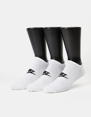 Nike Everyday Essentials No Show 3 Pack Socks - White/Black