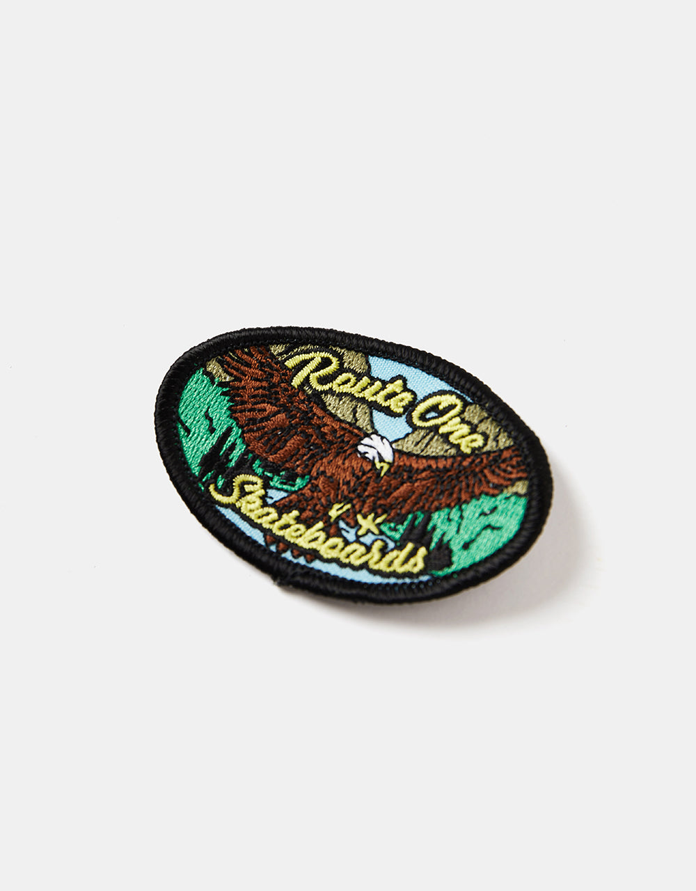 Route One Golden Eagle Embroidered Patch - Green