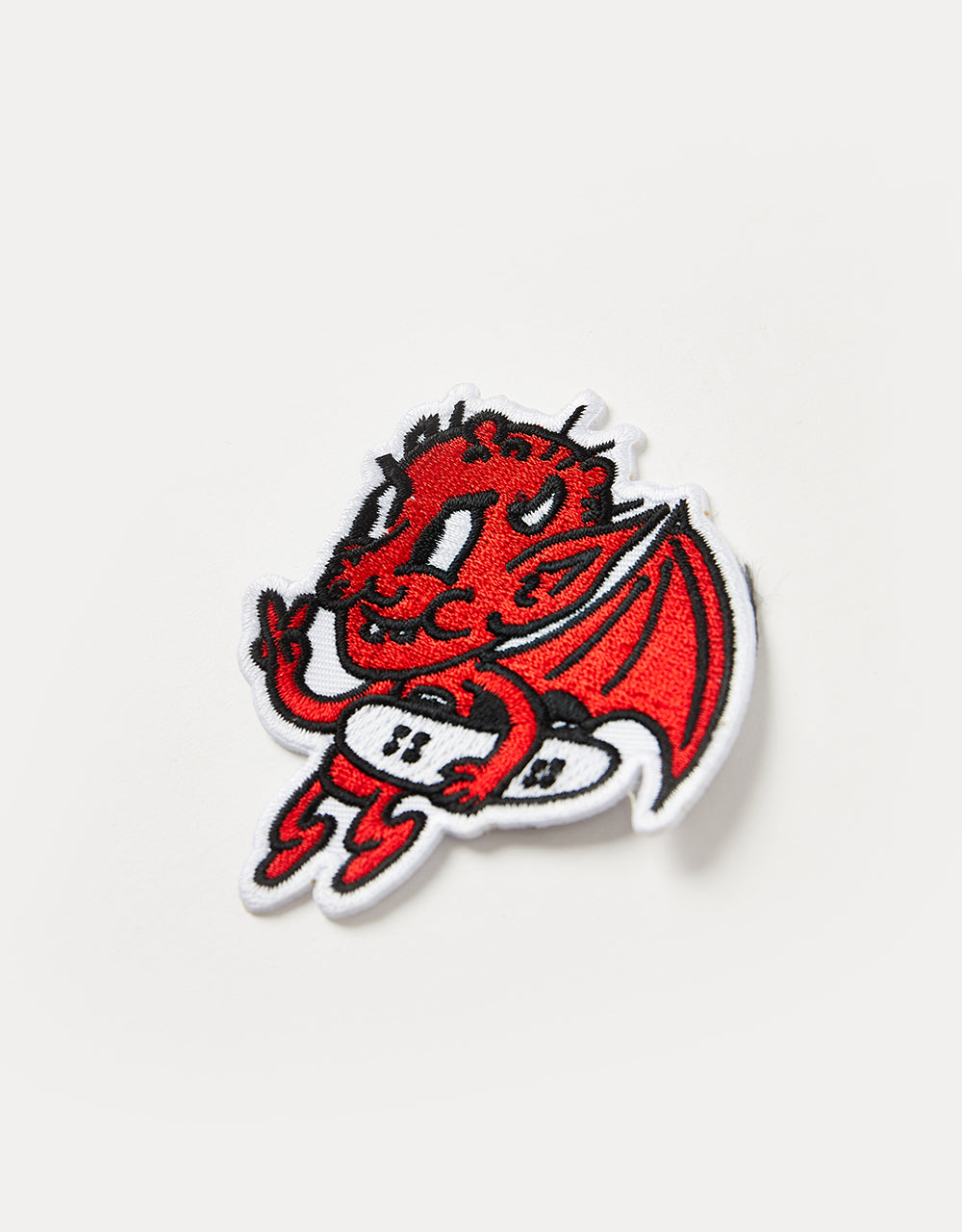 Route One Devil Embroidered Patch - Red