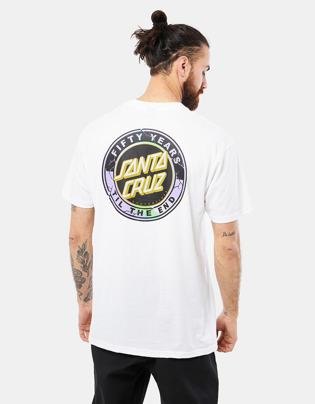 Santa Cruz 50th TTE Dot T-Shirt - White