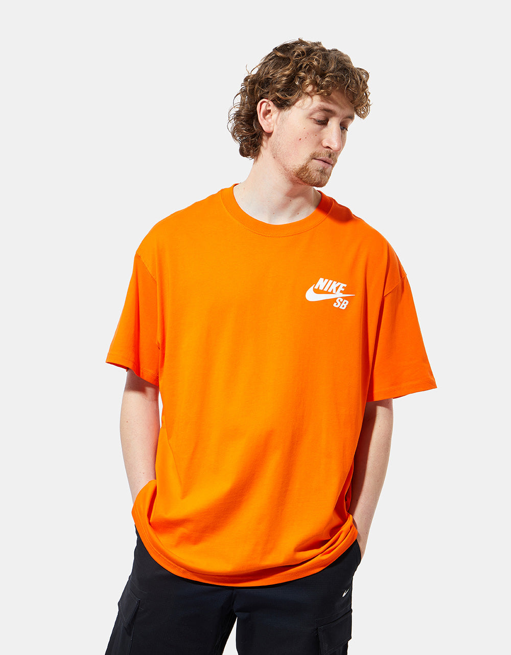Nike SB Logo T-Shirt - Safety Orange