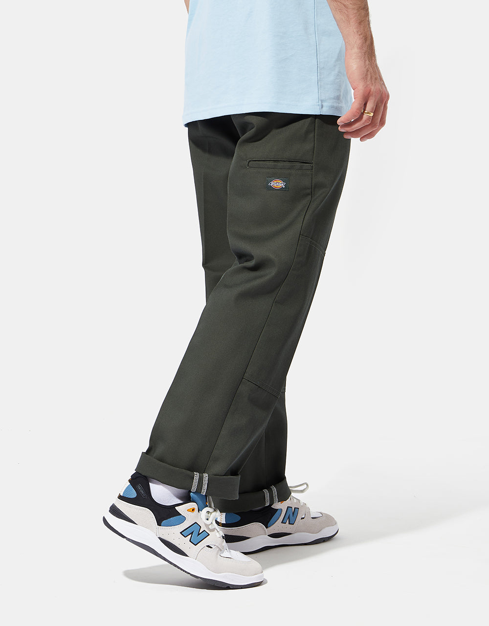 Dickies Slim Straight Double Knee Recycled Work Pant - Olive Green – Route  One