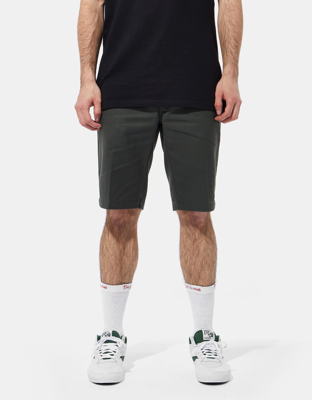 Dickies Slim Fit Recycled Work Short - Olive Green