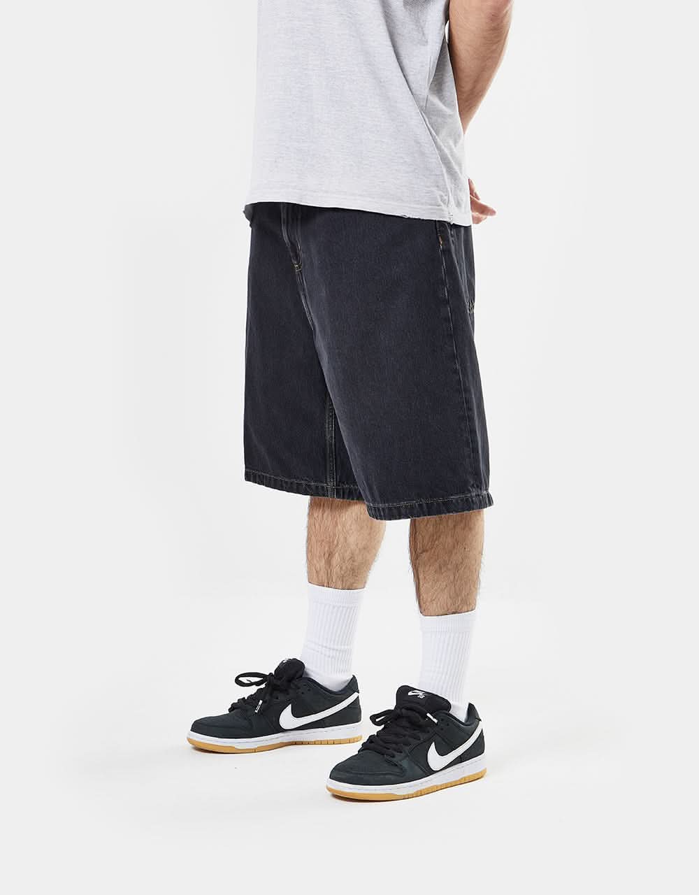 Carhartt WIP Brandon Shorts - Black (Stone Washed)