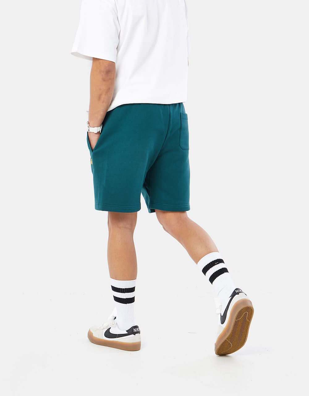 Carhartt WIP Chase Sweat Short - Botanic/Gold