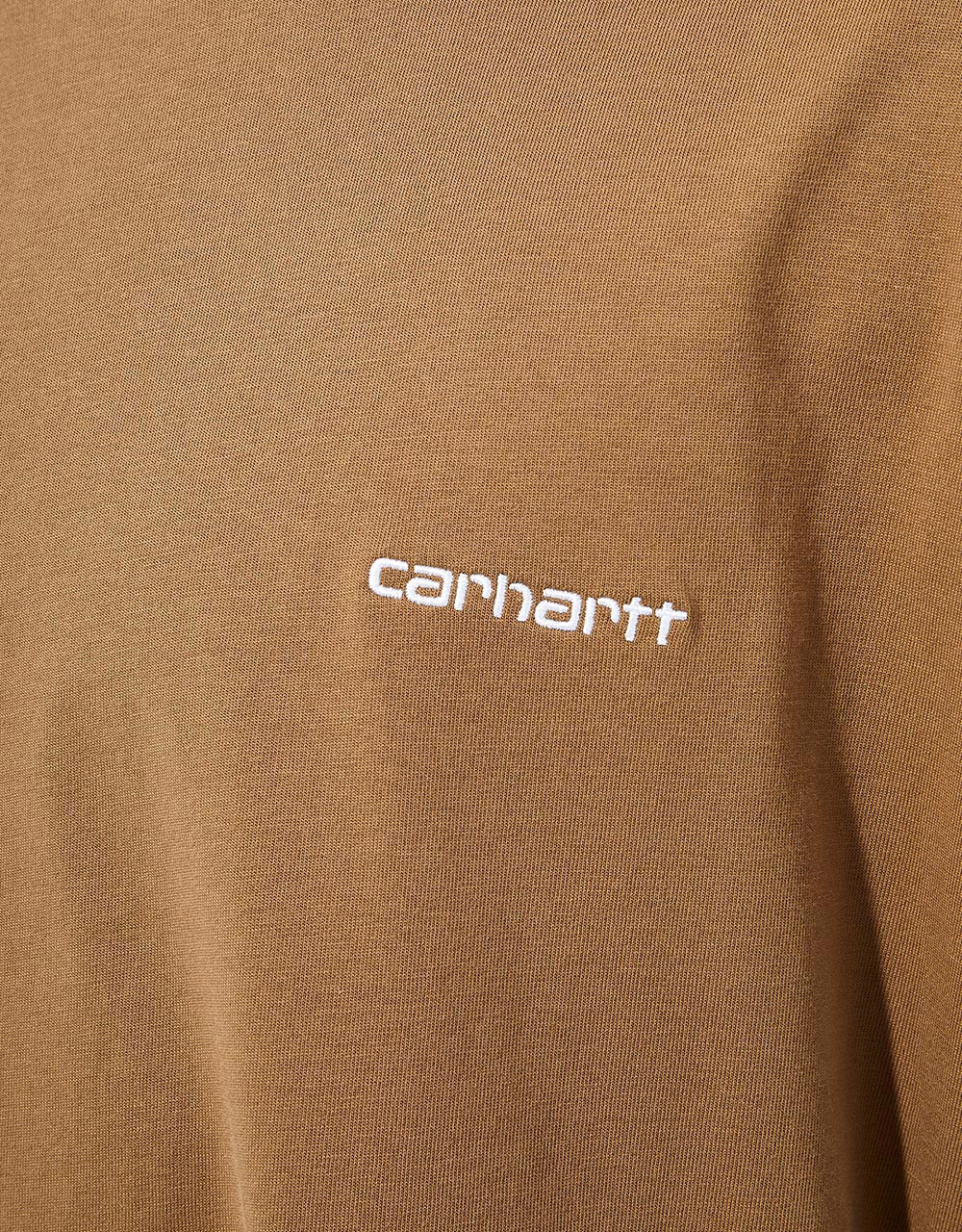 Carhartt WIP S/S Script Embroidery T-Shirt - Buffalo/White