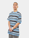 Carhartt WIP S/S Lafferty T-Shirt - Lafferty Stripe/Piscine