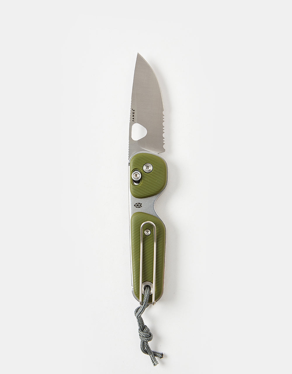 James The Redstone Adventure Knife - OD Green/Stainless/Serrated