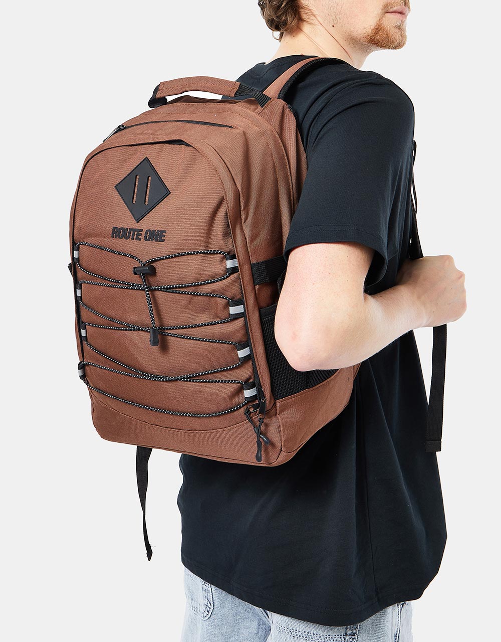 Route One Recycled Tour Backpack - Brown