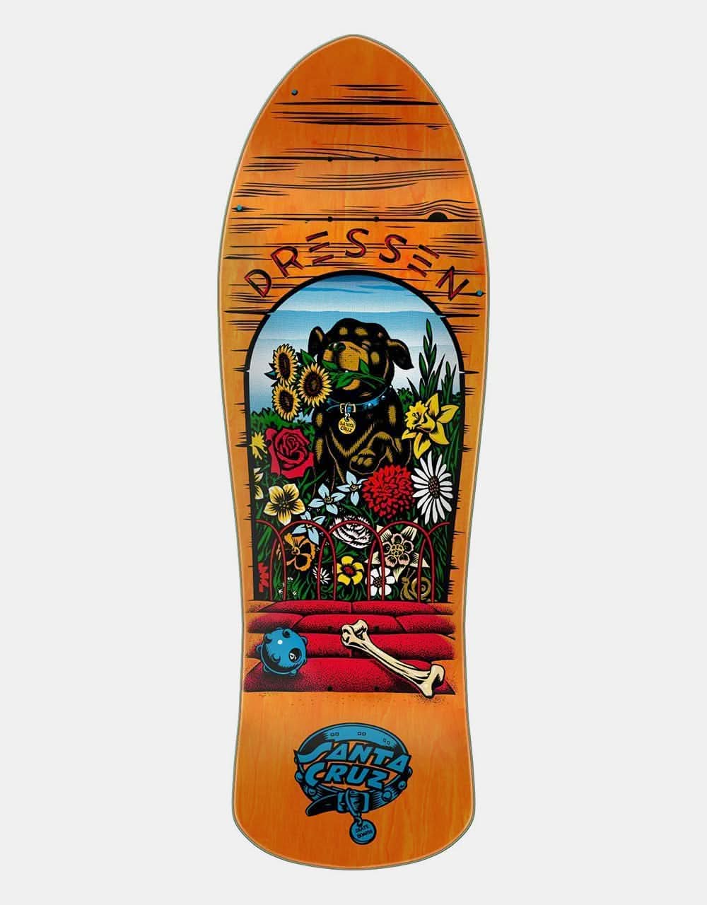 Santa Cruz Dressen Pup Reissue Skateboard Deck 9.5"