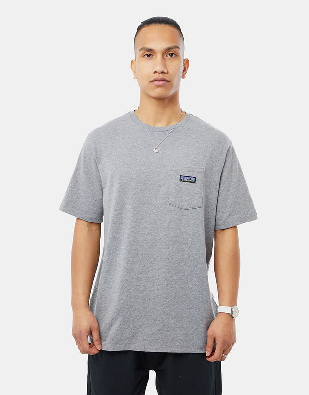 Patagonia P-6 Label Pocket Responsibili-Tee® - Gravel Heather