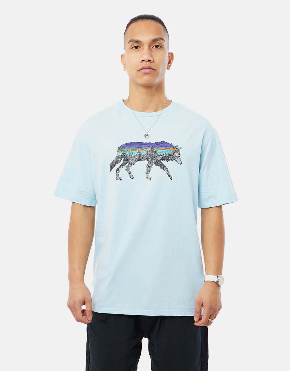 Patagonia Back For Good Organic T-Shirt - Fin Blue
