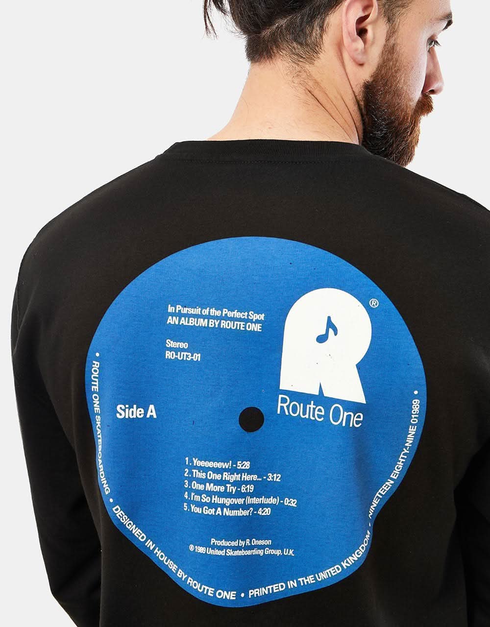 Route One First Press Sweatshirt - Black