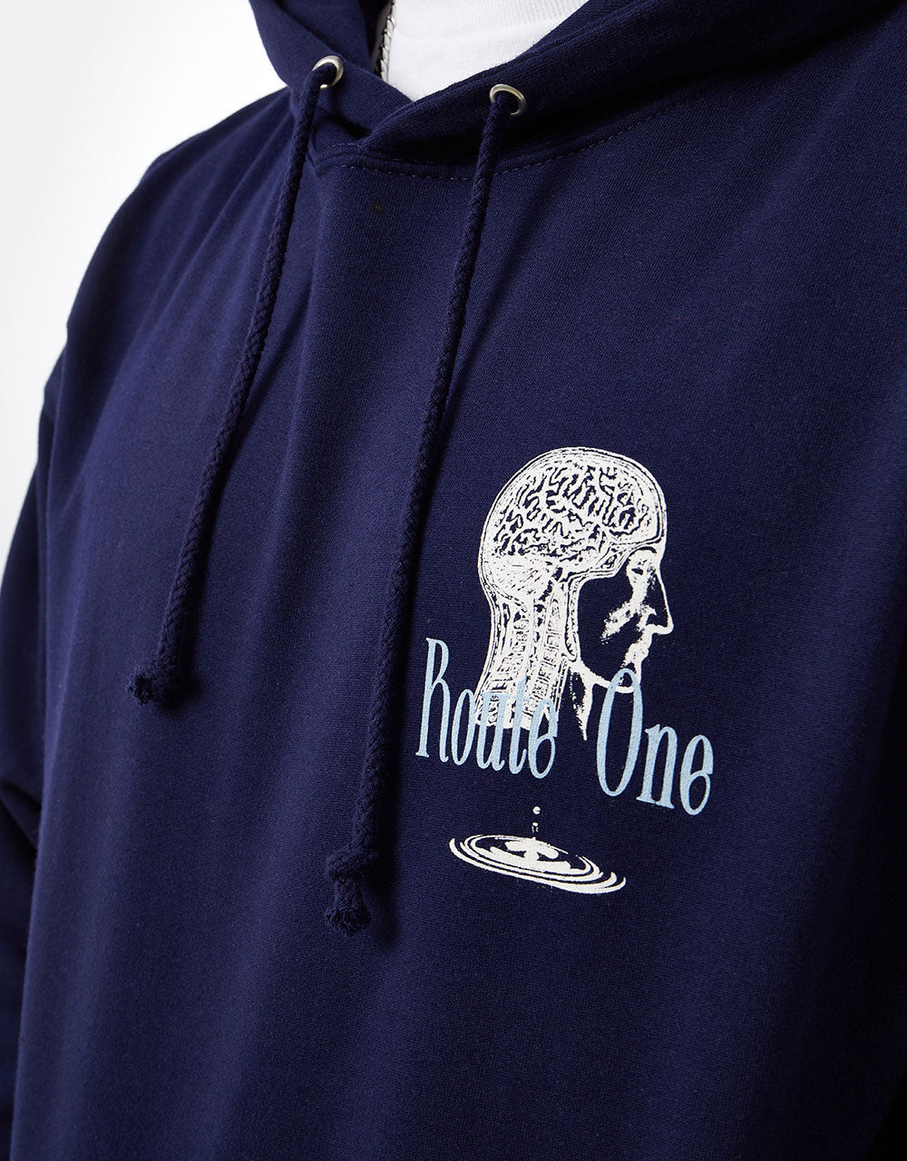 Route One Crystal Clear Pullover Hoodie - Navy