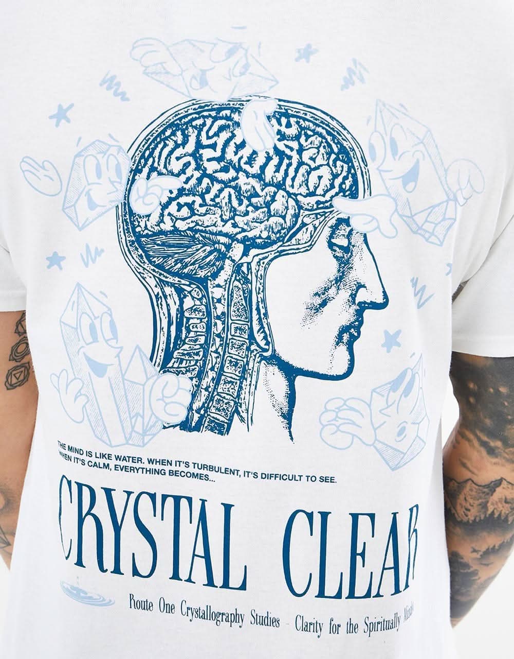 Route One Crystal Clear T-Shirt - White