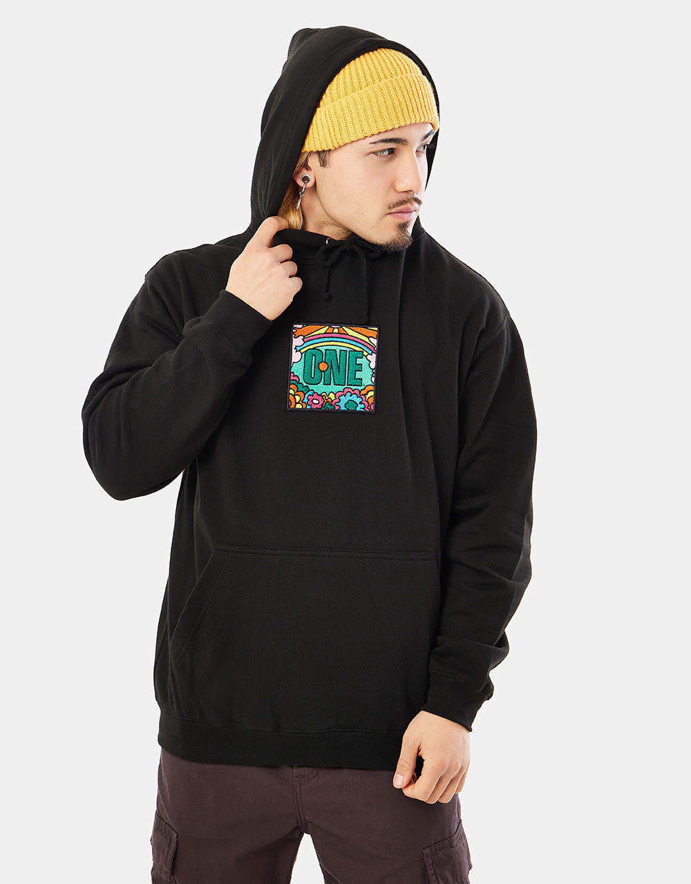 Route One Fresh Up Pullover Hoodie - Black