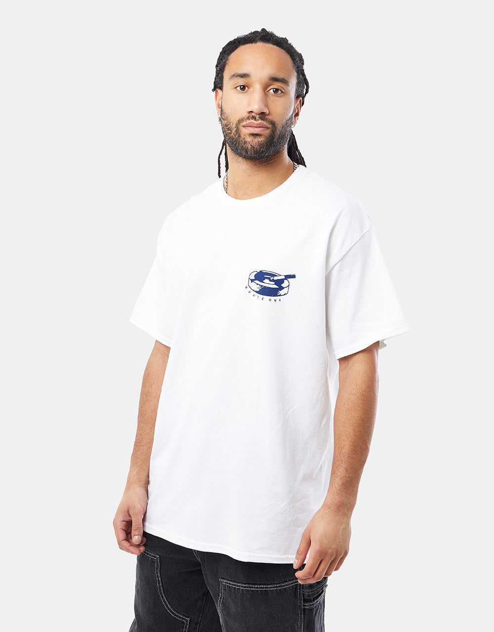 Route One Let's Go Out T-Shirt - White
